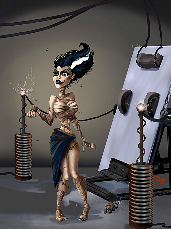Illustration: Frankenstein´s Braut 1
