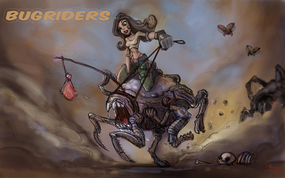 Concept Art / Character Design: Bugriders 1