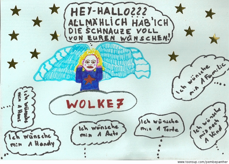 Cartoon: Wolke 7 und Wünsche 1