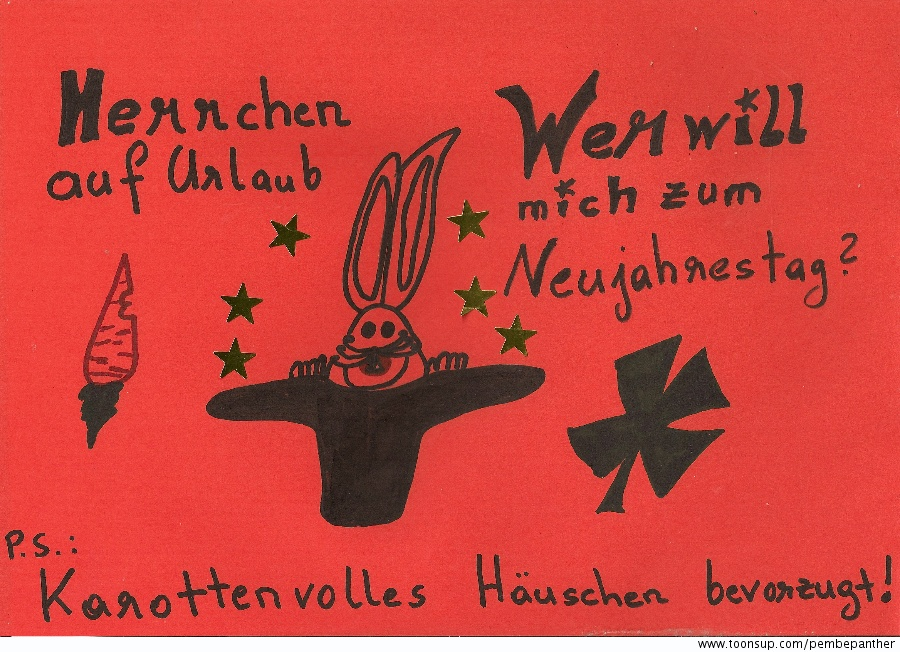 Cartoon: Wer will mich - Häschen 1