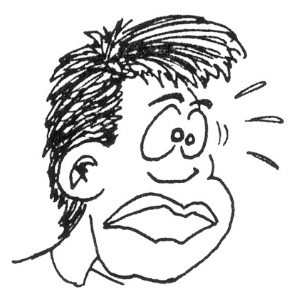 Caricature: Selbstkarikaturen 4