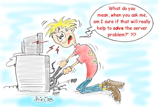 Cartoon: PC Supporter 1