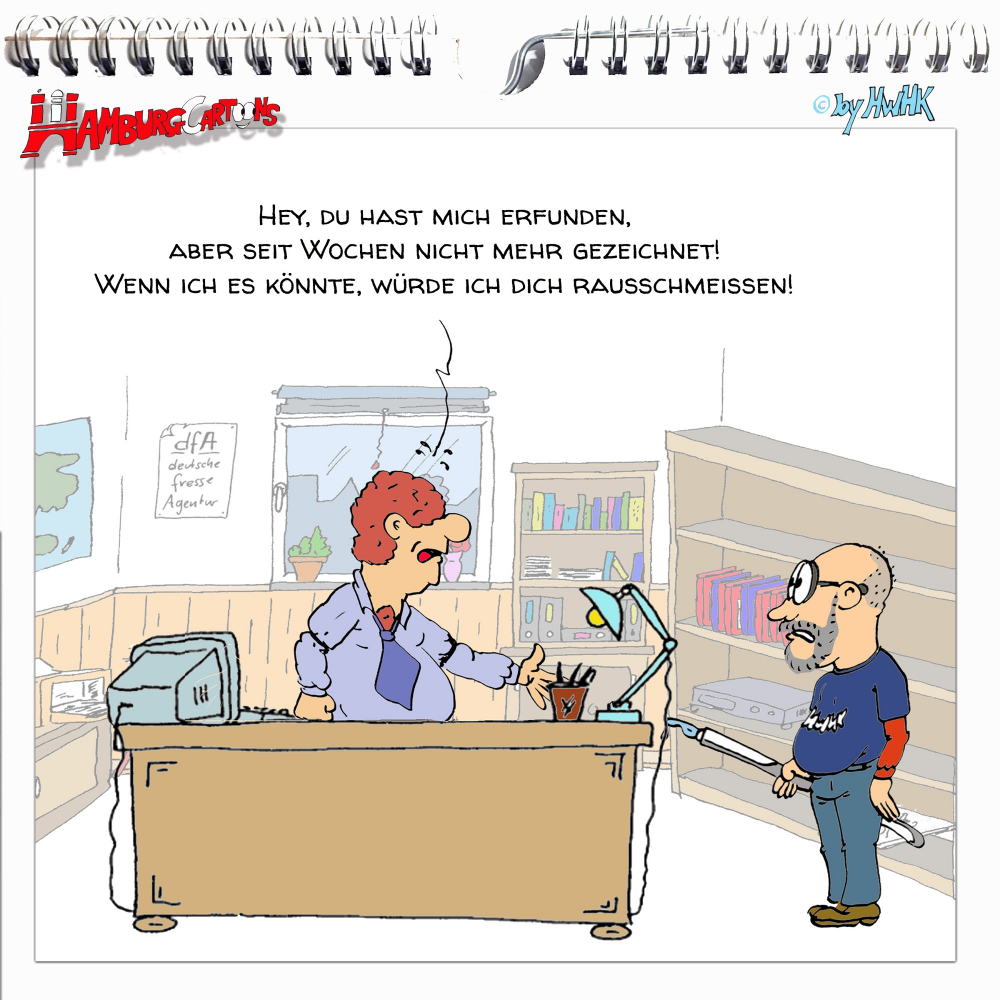 Cartoon: Gespräch mit dem Schöpfer 1