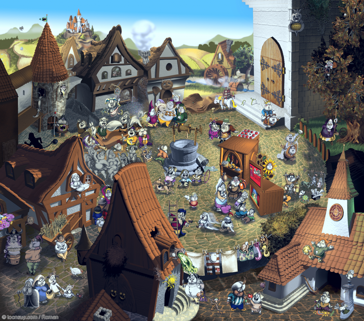 Picture Puzzle: Mittelalterlicher Marktplatz 1