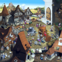 Mittelalterlicher Marktplatz