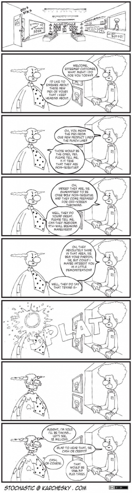 Cartoon: A clown walks into a shop... 1