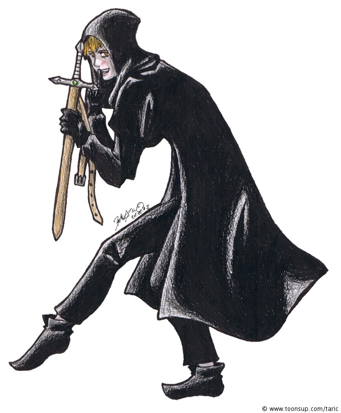 Illustration: Party - No. 4 - The Thief - Coloration 1