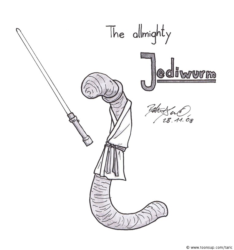 Cartoon: The allmighty Jediwurm 1