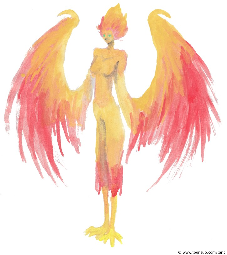 Illustration: Feuerharpie 1