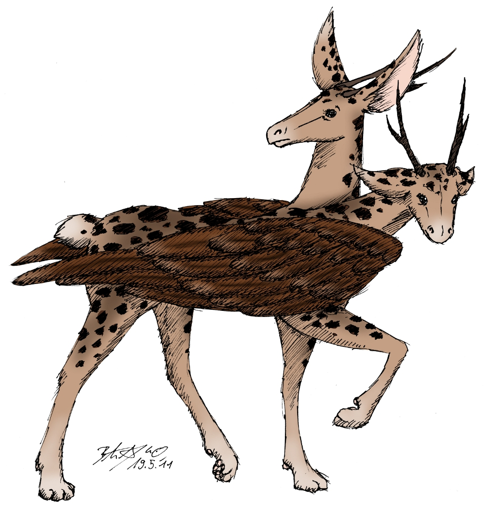 Illustration: Gefleckter Pegacornus 1