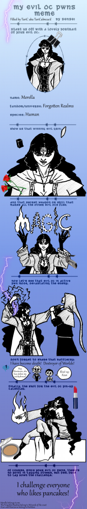 Concept Art / Character Design: My evil OC pwns Meme - Merella 1