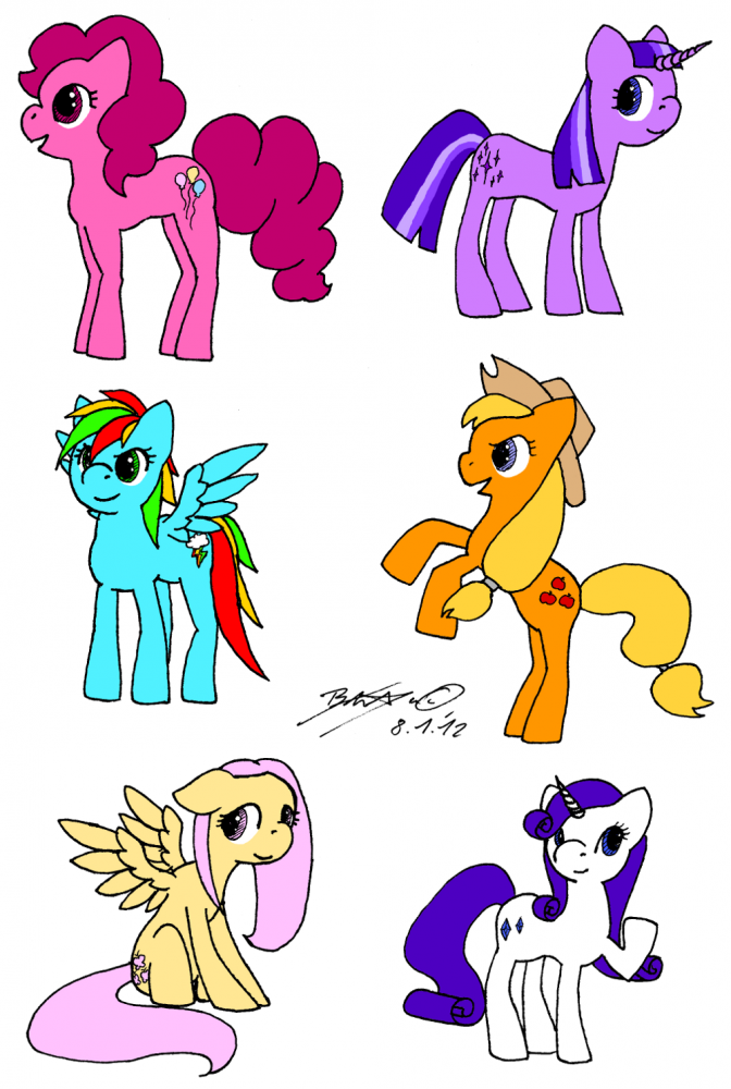 Illustration: Yay, ponies :D 1