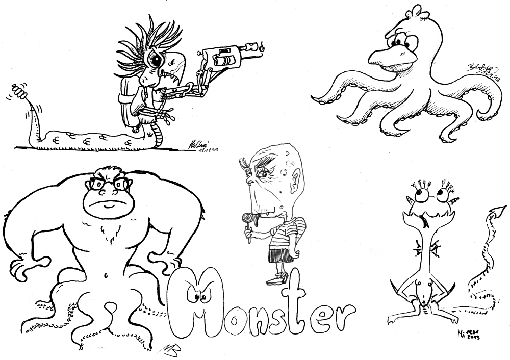 Concept Art / Character Design: Themenbild - Monster 1