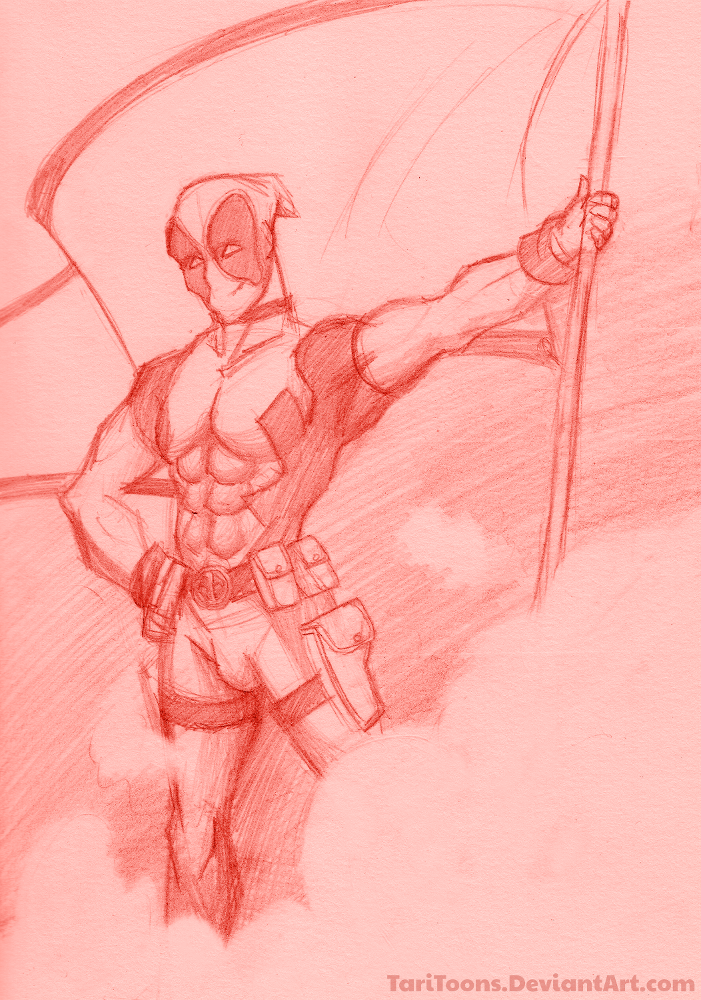 Illustration: Deadpool - Red Flag 1