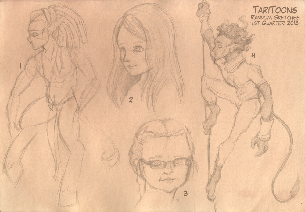 Concept Art / Character Design: Skizzen - 1. Quartal 2013 2