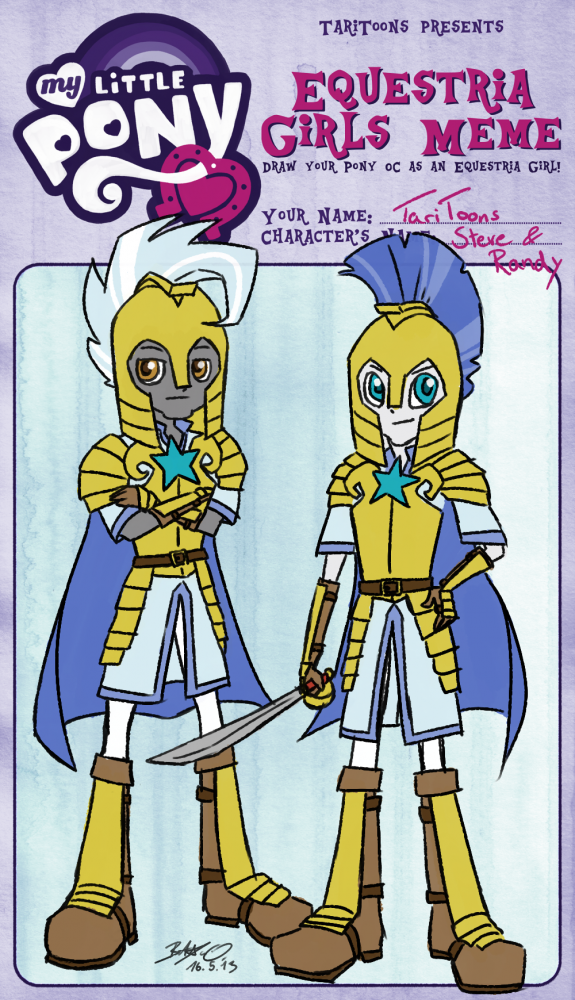 Concept Art / Character Design: Equestria Girls Meme 2