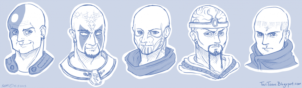 Concept Art / Character Design: Baldy's Gate 1