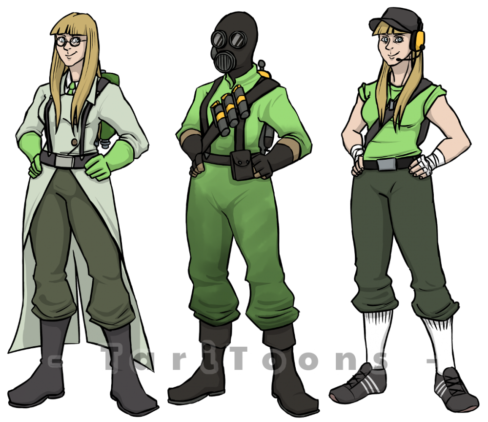 Concept Art / Character Design: TF2 Personas 2
