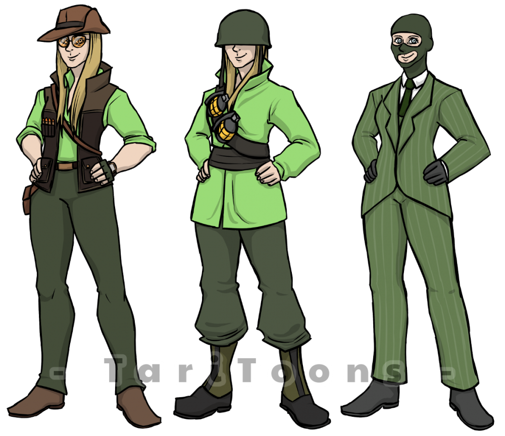 Concept Art / Character Design: TF2 Personas 3