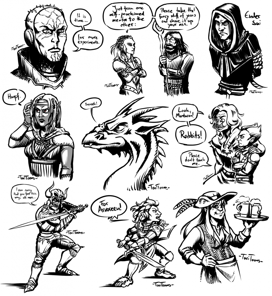 Illustration: CRPG Doodles #1 1