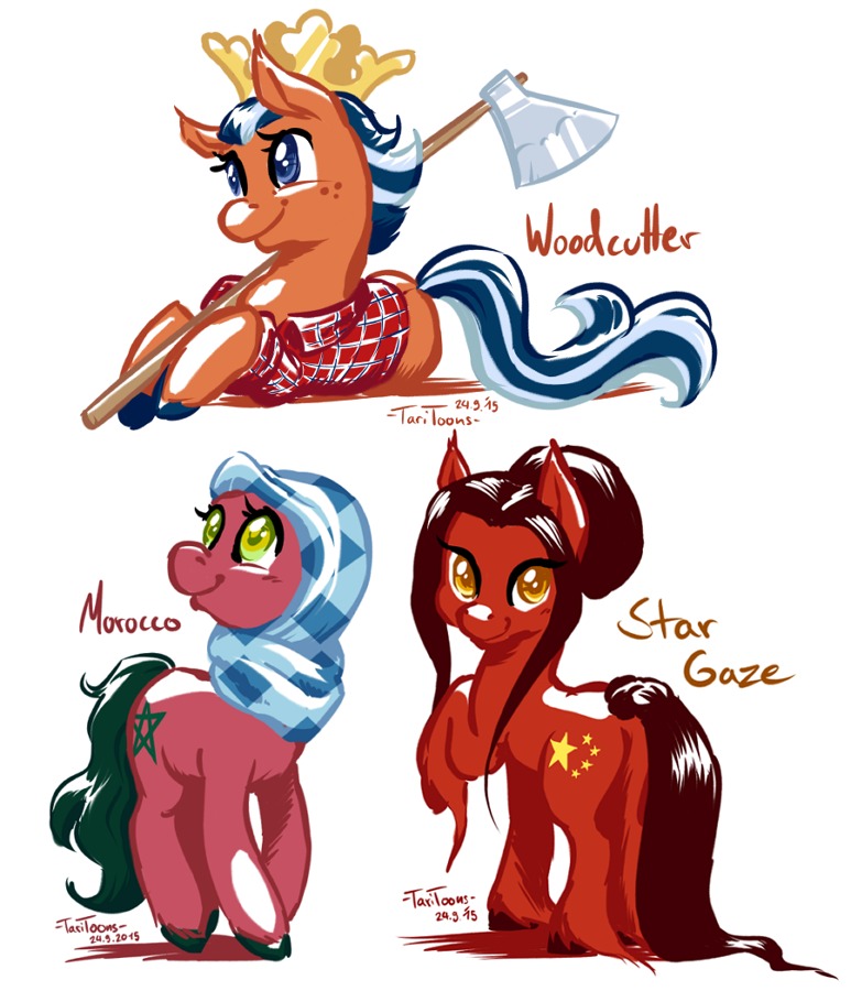Concept Art / Character Design: Nation Ponies 3