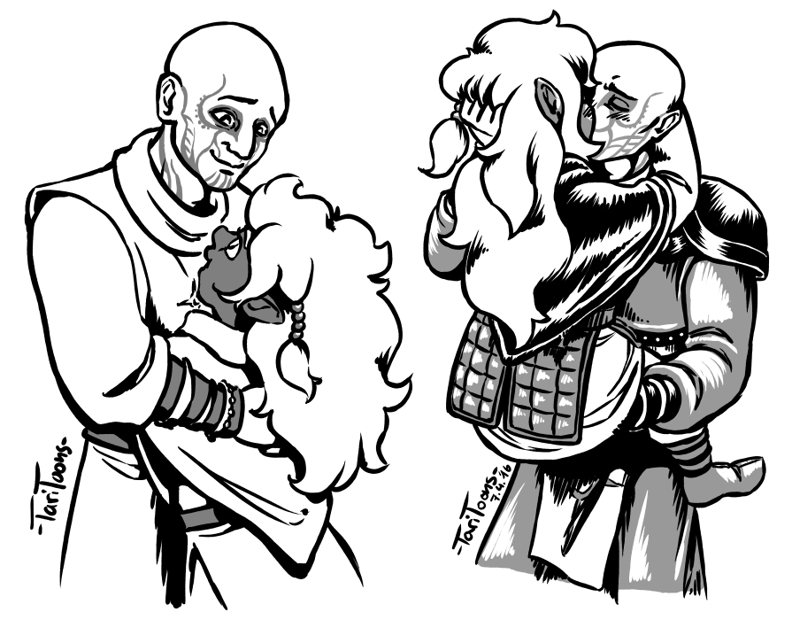 Illustration: Orla und Rasaad 1