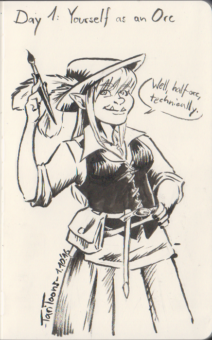Illustration: Inktober meets Orctober 3