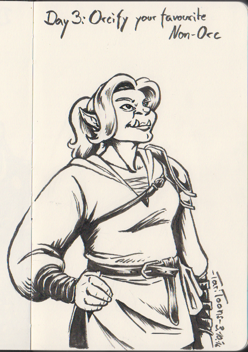 Illustration: Inktober meets Orctober 5