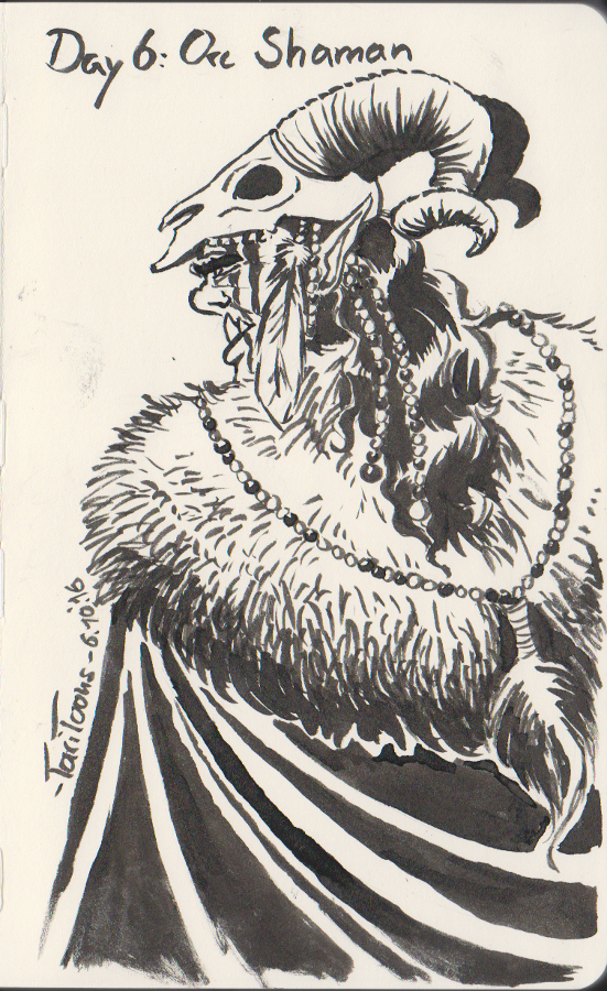 Illustration: Inktober meets Orctober 8