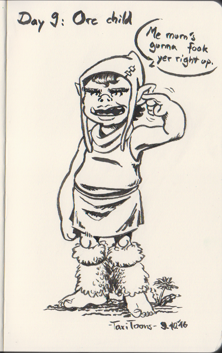 Illustration: Inktober meets Orctober 11