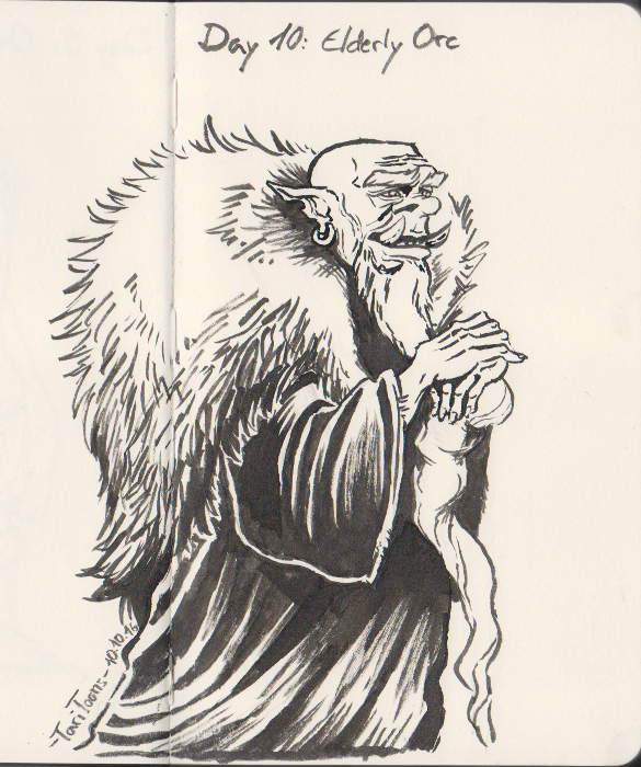Illustration: Inktober meets Orctober 12