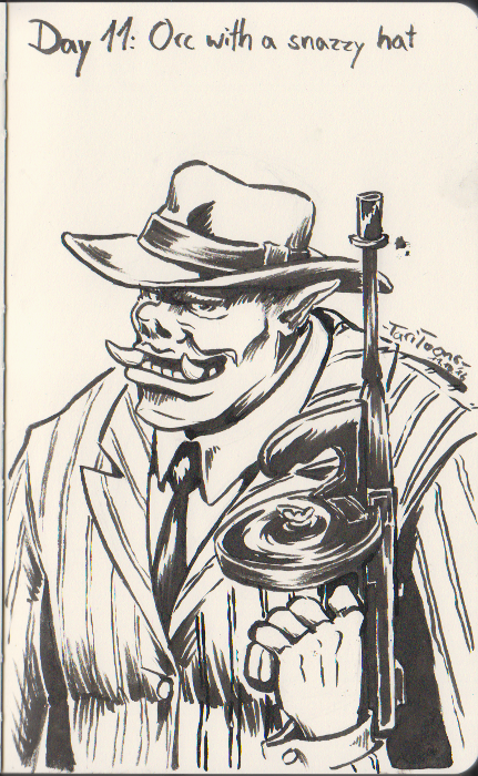 Illustration: Inktober meets Orctober 13