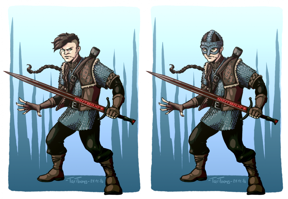 Concept Art / Character Design: Commission: Fenrir Larsson 1