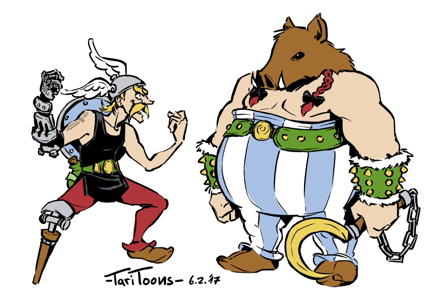 Concept Art / Character Design: Asterix Zeug 2