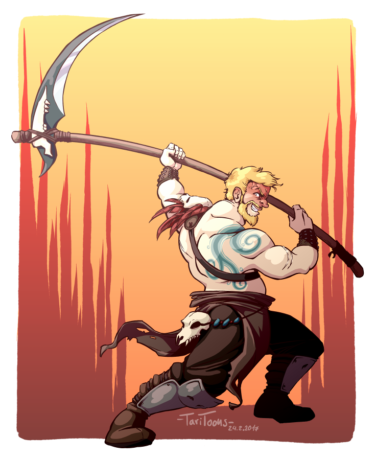 Illustration: Commission: Garm the Giant Slayer 1