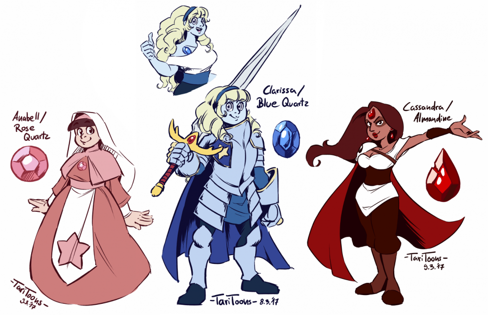 Concept Art / Character Design: Bhaalspawn Gems 1