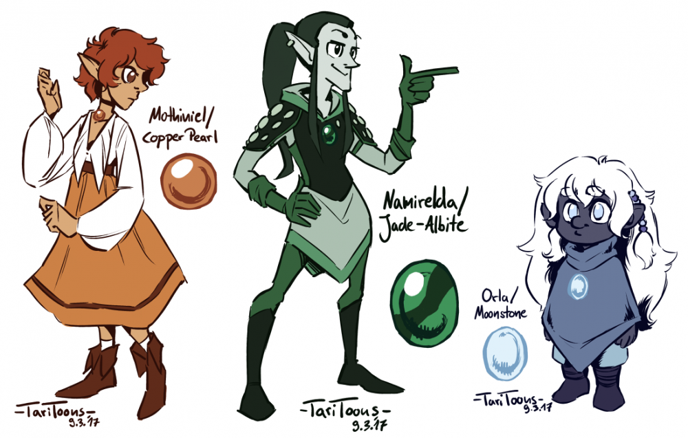 Concept Art / Character Design: Bhaalspawn Gems 3