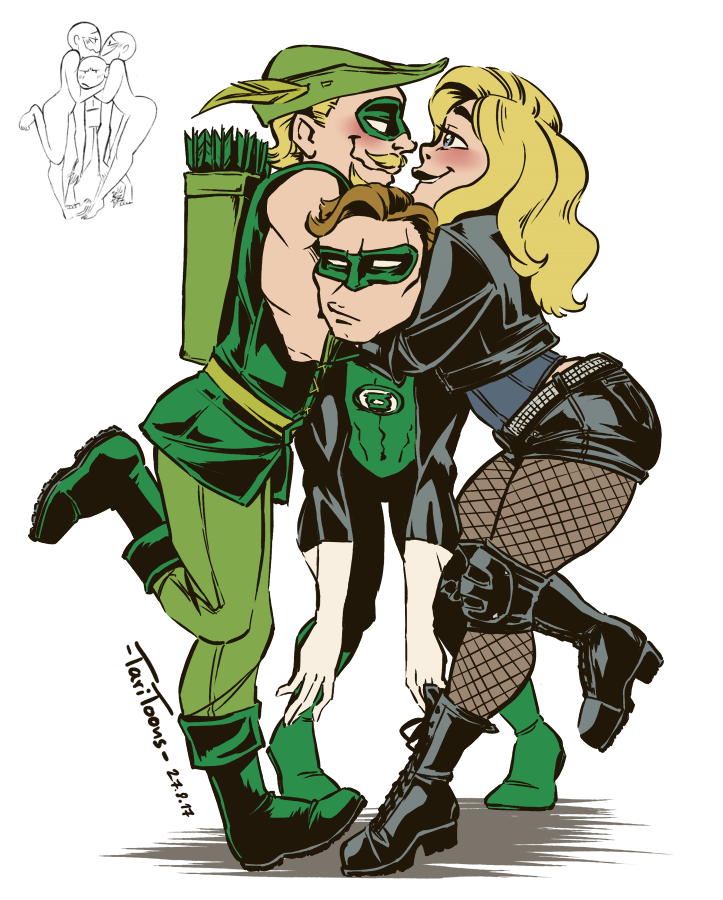 Illustration: Hard Traveling Heroes & Arrowfam [Draw the Squad] 1