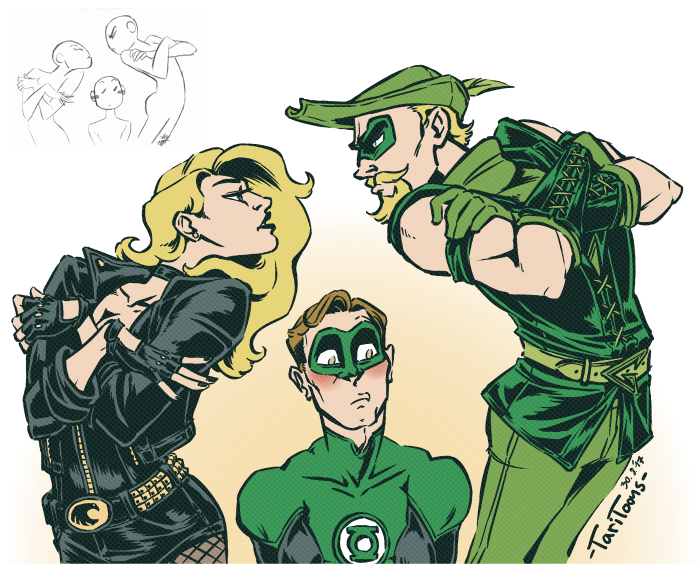 Illustration: Hard Traveling Heroes & Arrowfam [Draw the Squad] 2
