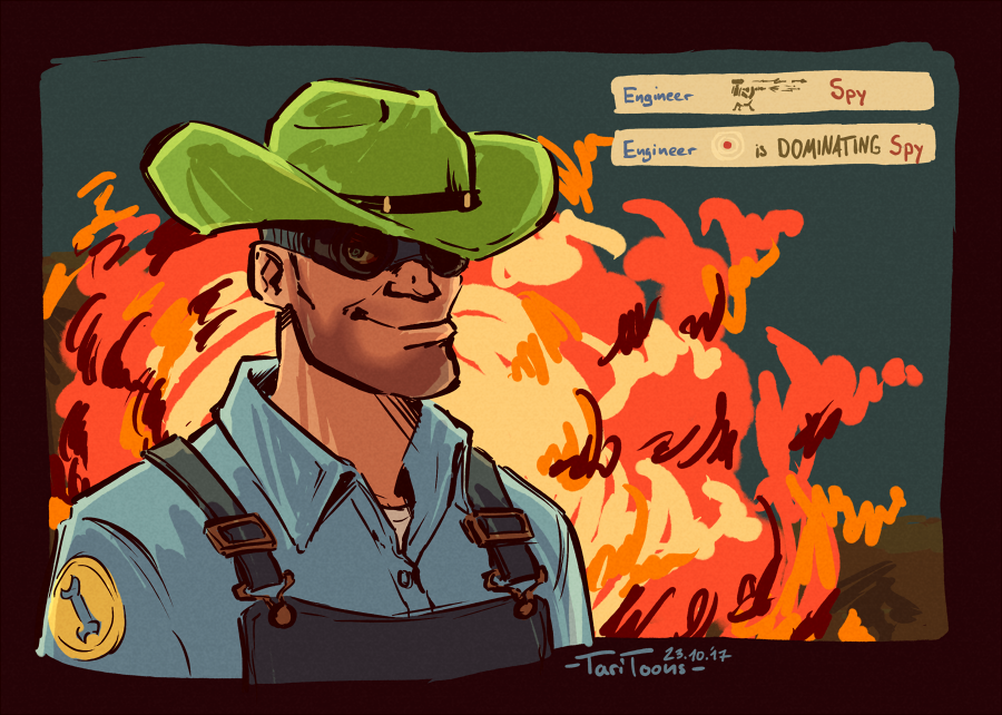 Illustration: Cool Guys don't look at Explosions 1