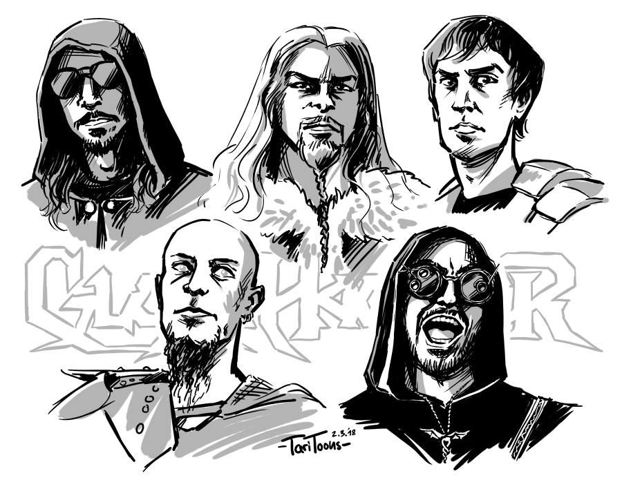 Illustration: Power Metal Doodles 1