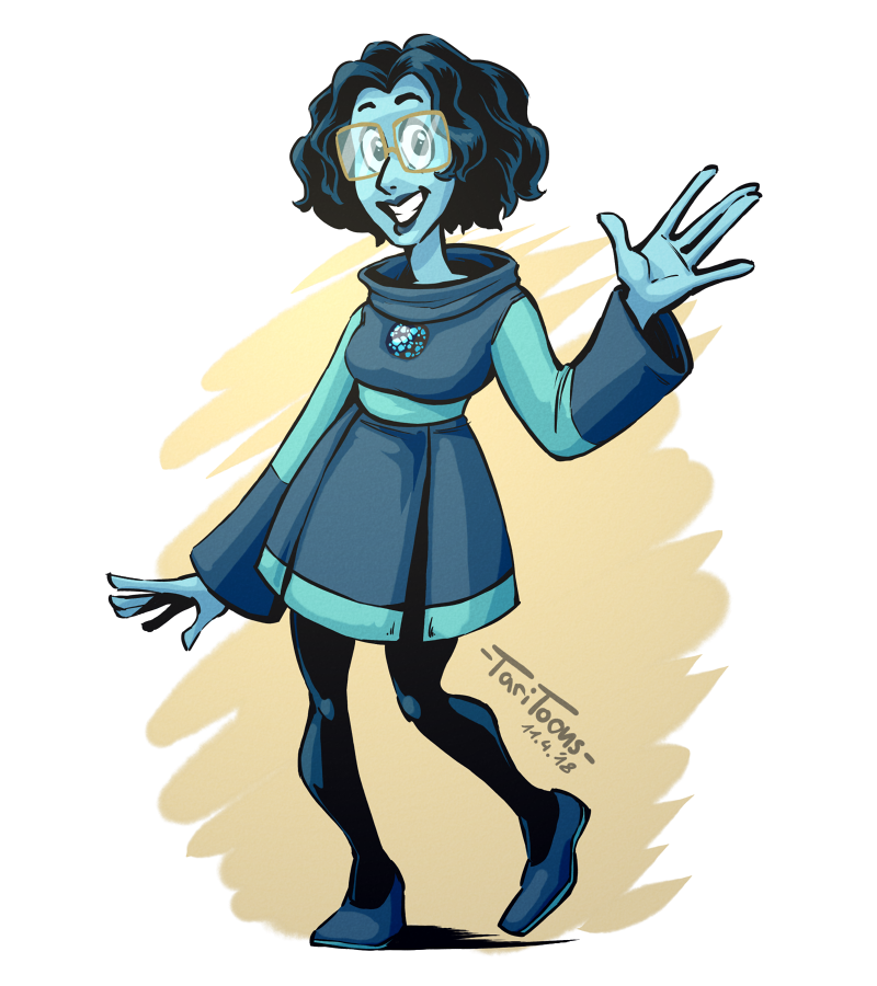 Concept Art / Character Design: Blauer Türkis 1