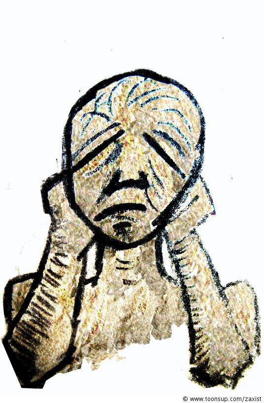Concept Art / Character Design: sad person 1
