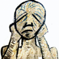 sad person