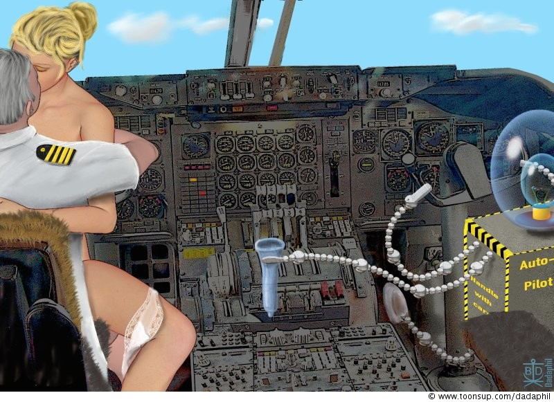 Cartoon: Cockpit safety - Sicherheit im Cockpit 1