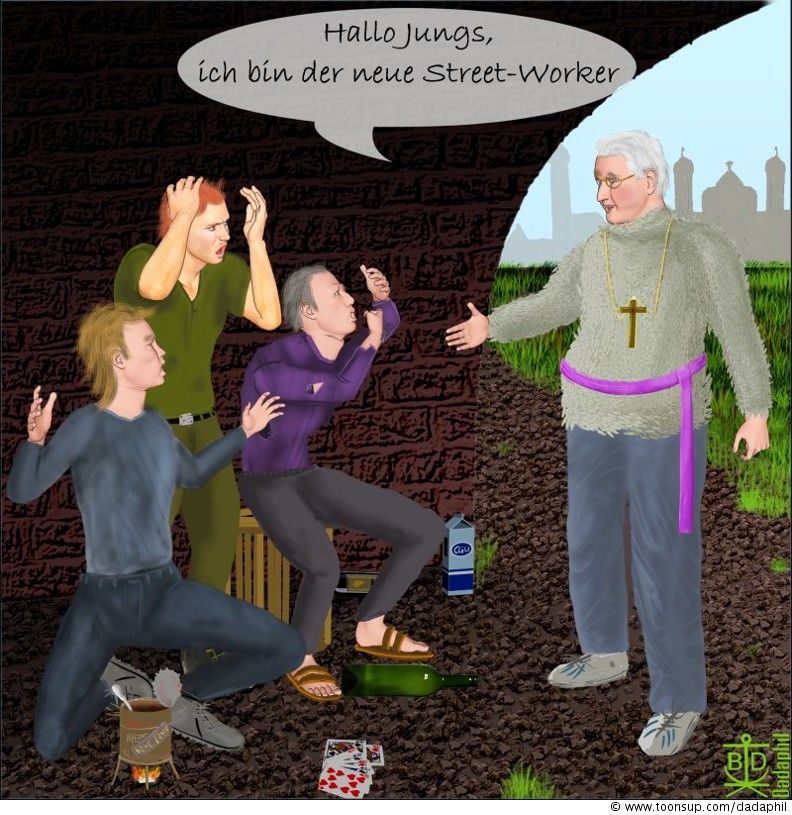 Cartoon: Street-Worker 1