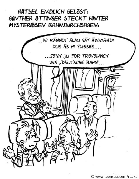 Cartoon: Günther Öttinger 1