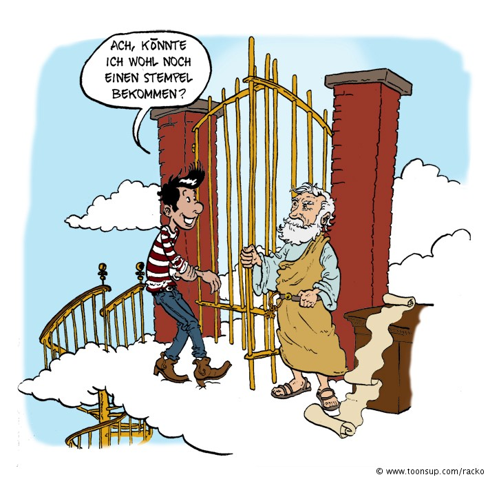 Cartoon: Corkscrew Stairs To Heaven 1