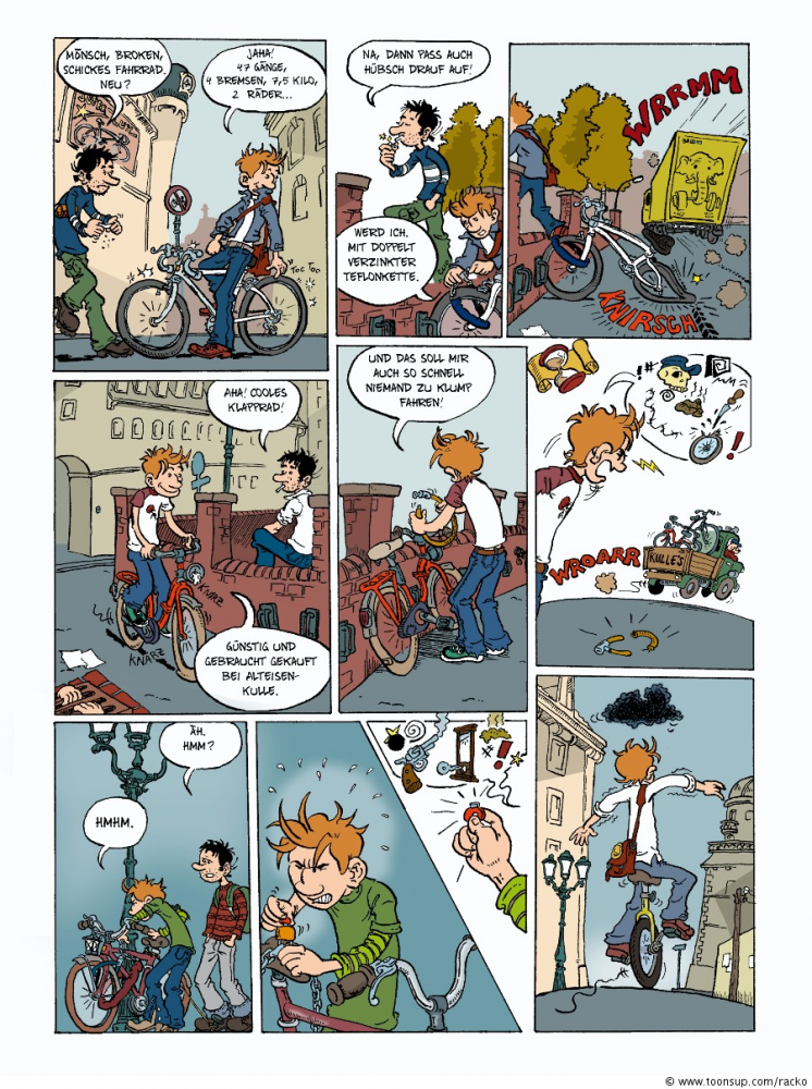 Comic: Lost & Broken: Fahrrad-Tortour 1
