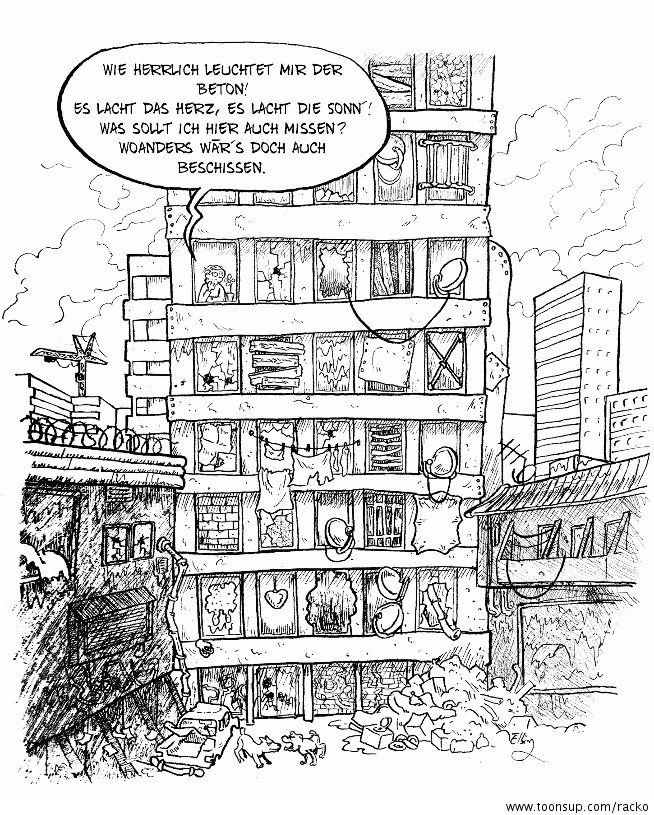Cartoon: Betonlyrik 1